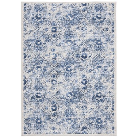 Safavieh 4 x 6 ft. Brentwood Rectangle Power-Loomed Rug - Cream & Blue BNT862D-4